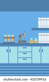 Background of laboratory interior.