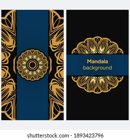 Background with lace mandala ornament. Template greeting card design . Decoration elements for design invitation, wedding cards, greeting cards. Vector