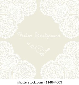 background with lace ornament