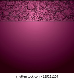Background with lace ornament. Template frame design for card. Useful for packaging, invitations, decoration, etc