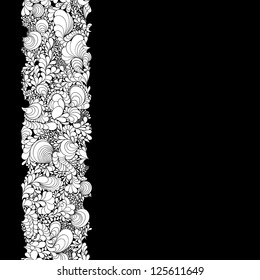 Background with lace ornament. Template frame design for card. Useful for packaging, invitations, decoration, etc