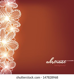 background with lacy flowers