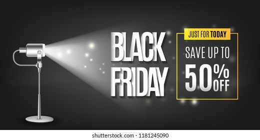 Background lamp lighting for Black Friday