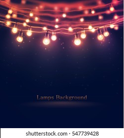 background lamps, eps 10