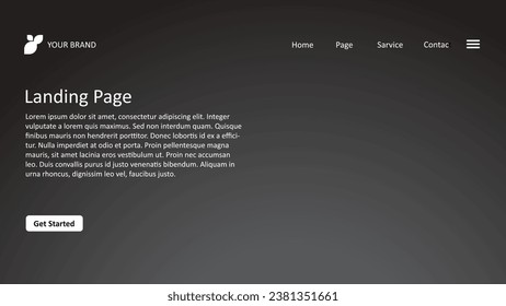 Hintergrund-Landingpage für Farbverlauf-Schwarz und Grau gut für Ihre Business-Website sieht wie elegant interessant interessant