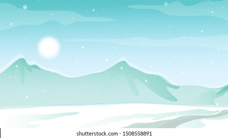 Background of landscape with mountain illustration