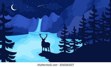 Background Landscape Vector Illustration Art Design, Banner Design, Flat Design