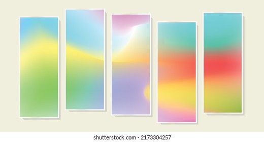 background lanscape gradient mesh full color