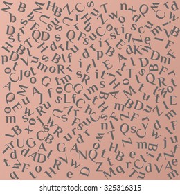 The background of latin letters