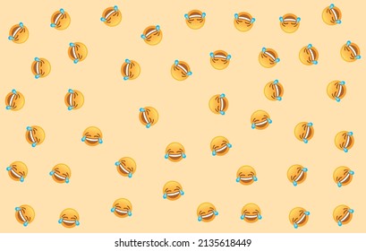 background of  laughing emojis for top funny list