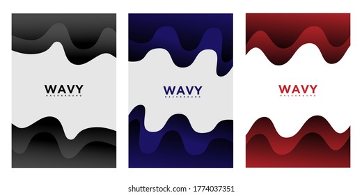 background layer design template, with wave gradient color design, suitable for product promotion