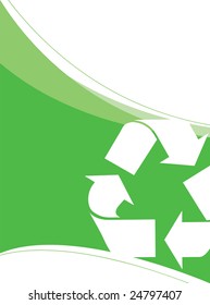 A background layout themed around recycling and environmentalism. Great for going green!