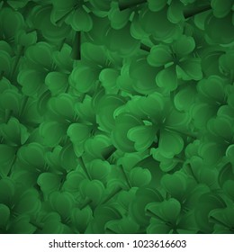 
background from leaf clover with a darkening at the edges of the solid fill 