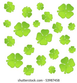 Background Leaf Clover Vector Illustration Stock Vector (Royalty Free ...