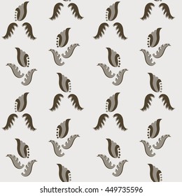 background with a leaf and flower in vintage style