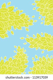 Background with leaves