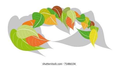 background with leaves