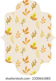 Background with leaves abstract design.