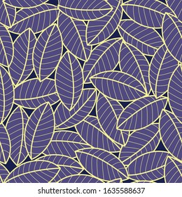 Background leaves. Abstract vector illustration. Seamless pattern for design or print.