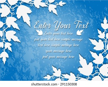 BACKGROUND LEAVES BLUE