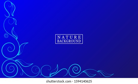 BACKGROUND LEAVES WITH BLUE COLORS