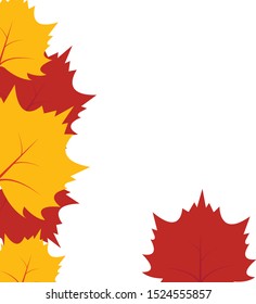 background, leaves, color, autumn expand icon on white background