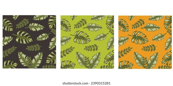 
background of leaves with different types of colors