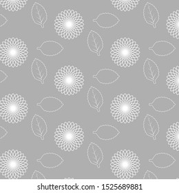 Background with leaves and flowers. Background for project, presentation, business, screensaver.