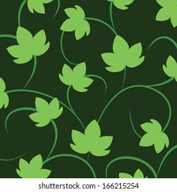 background with leaves of grapes