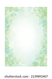 Background of leaves shining through sunbeams