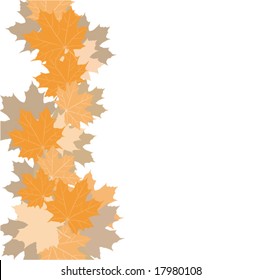 Background from leaves. Vector.