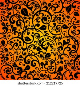 Background with leaves. vector illustration 