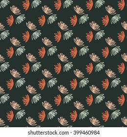 Background of leaves. Vector pattern.