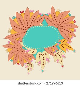 Background with leavs and copy space