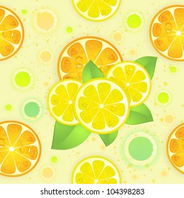  Background with lemon and orange