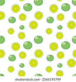 Background with lemons. Juicy yellow lemons. Vector lemons. Fresh fruit. Citrus. Textile sample. Sliced lemon. Seamless pattern with lemons.