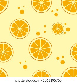 Background with lemons. Juicy yellow lemons. Vector lemons. Fresh fruit. Citrus. Textile sample. Sliced lemon. Seamless pattern with lemons.
