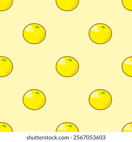 Background with lemons. Juicy yellow lemons. Vector lemons. Fresh fruit. Citrus. Textile sample. Sliced lemon. Seamless pattern with lemons.