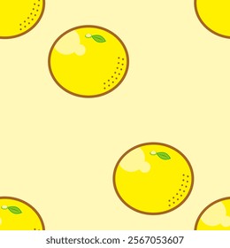 Background with lemons. Juicy yellow lemons. Vector lemons. Fresh fruit. Citrus. Textile sample. Sliced lemon. Seamless pattern with lemons.