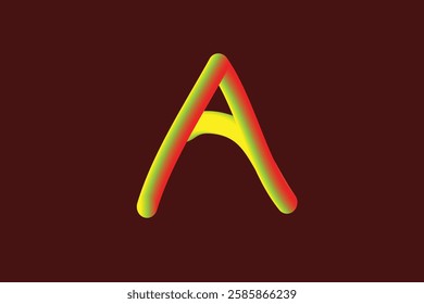 The background of the letter "Q" which is composed of gradations of several light colors is poured on one canvas.A to Z.x sign with dark yellow background. Abstract gradation wave pattern alphabets 