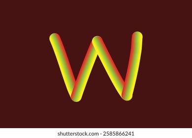 The background of the letter "Q" which is composed of gradations of several light colors is poured on one canvas.A to Z.x sign with dark yellow background. Abstract gradation wave pattern alphabets 