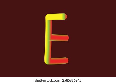 The background of the letter "Q" which is composed of gradations of several light colors is poured on one canvas.A to Z.x sign with dark yellow background. Abstract gradation wave pattern alphabets 