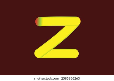 The background of the letter "Q" which is composed of gradations of several light colors is poured on one canvas.A to Z.x sign with dark yellow background. Abstract gradation wave pattern alphabets 