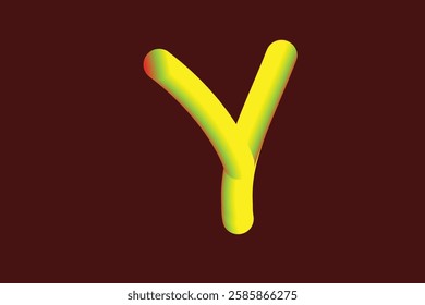 The background of the letter "Q" which is composed of gradations of several light colors is poured on one canvas.A to Z.x sign with dark yellow background. Abstract gradation wave pattern alphabets 