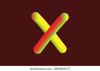 The background of the letter "Q" which is composed of gradations of several light colors is poured on one canvas.A to Z.x sign with dark yellow background. Abstract gradation wave pattern alphabets 