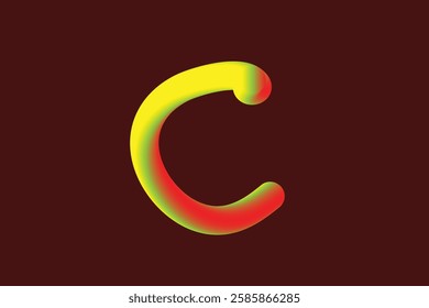 The background of the letter "Q" which is composed of gradations of several light colors is poured on one canvas.A to Z.x sign with dark yellow background. Abstract gradation wave pattern alphabets 