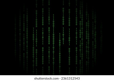 Fondo con letras brillando en la oscuridad con la imagen de un espacio de computadora.