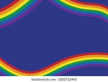 Background of lgbtiq+ flags on a dark blue background.