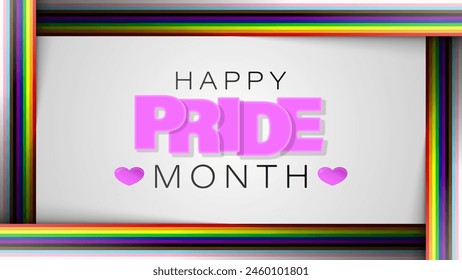 Background with LGBTQ inclusive pride flag. Perfect element also for Pride Month events. Tolerance and freedom concept.