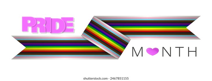 Background with LGBTQ inclusive pride flag. Perfect element also for Pride Month events. Tolerance and freedom concept.